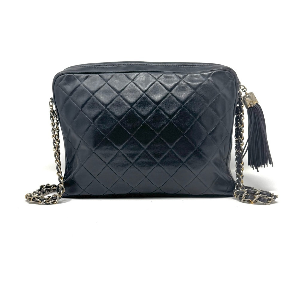 Chanel Vintage Black Quilted Camera Crossbody Bag –Quilted Caviar, Gold Hardware - Picture 14 of 15